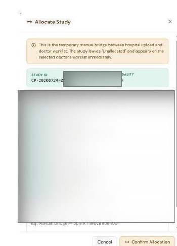 The Allocate Study window