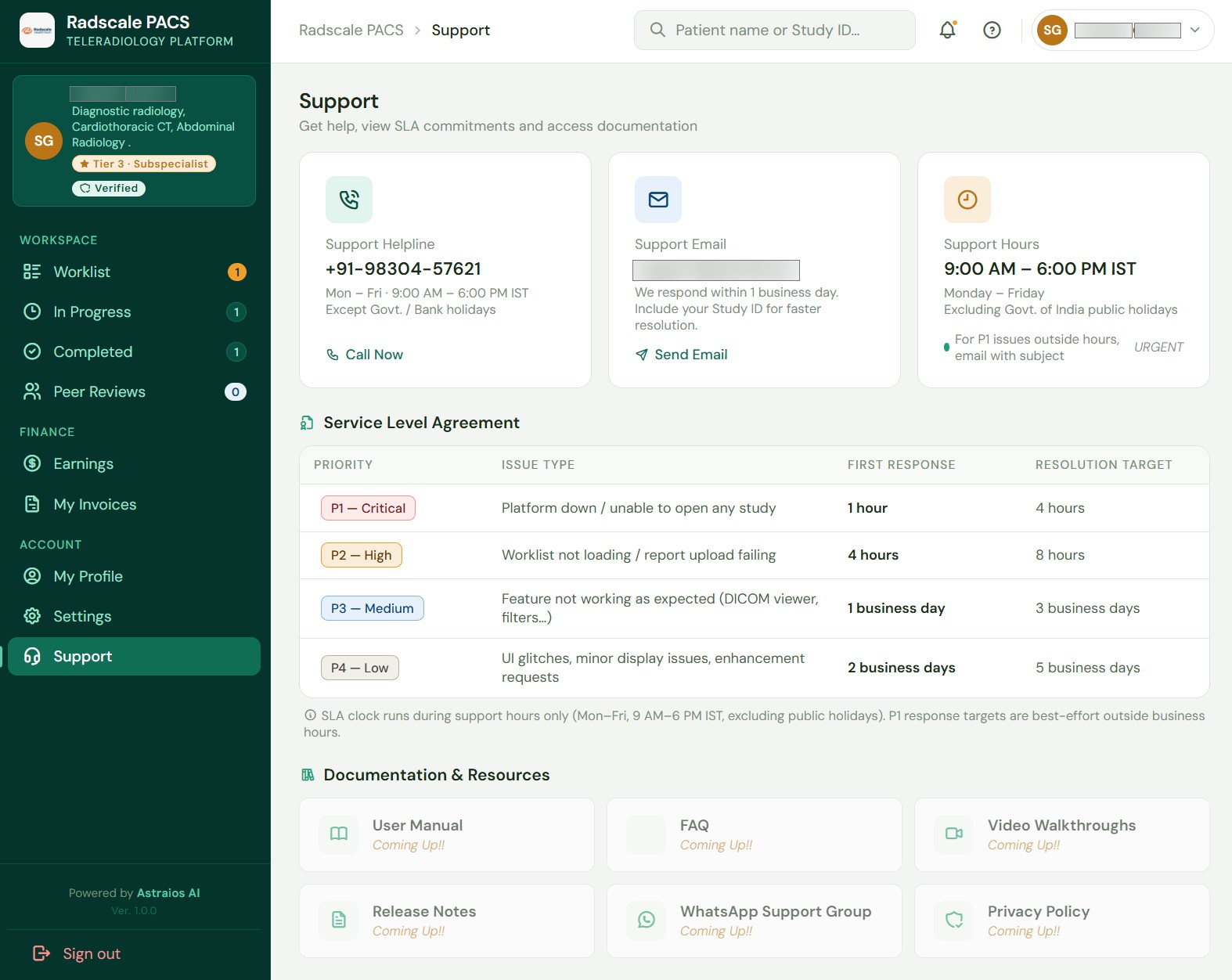 The generated invoice PDF