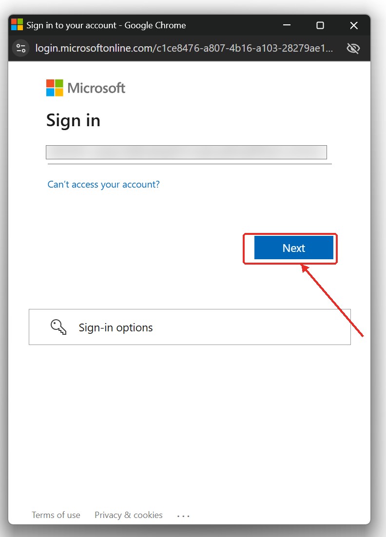 Confirm your Microsoft account